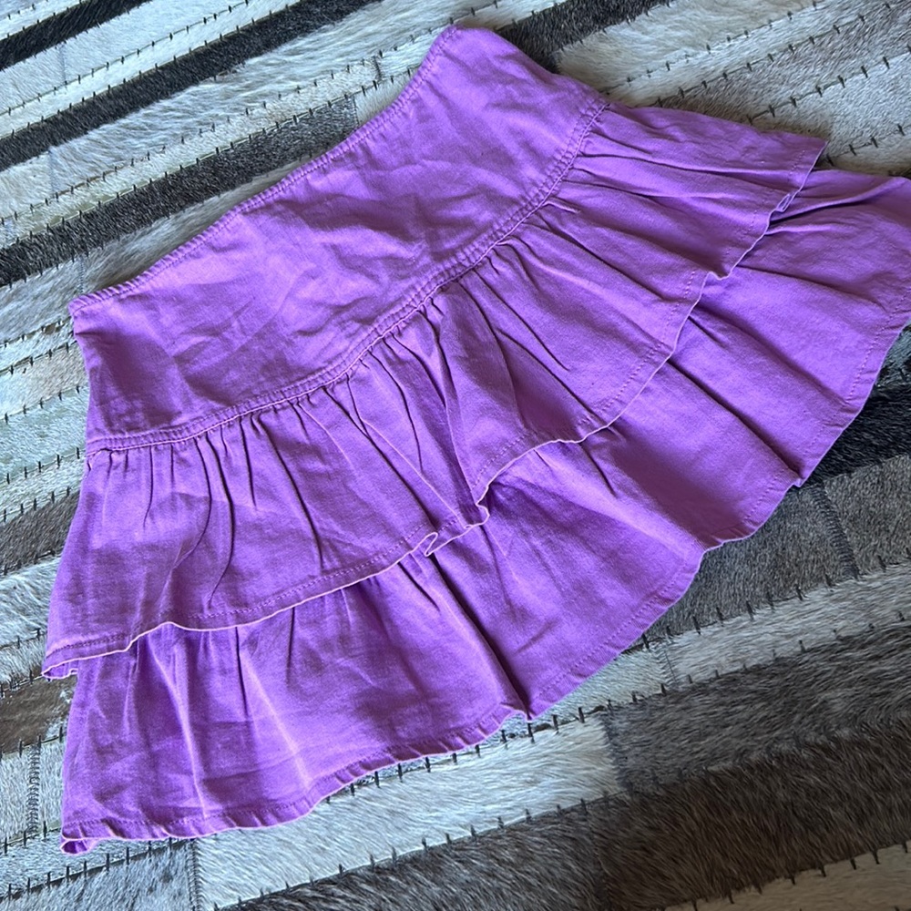 NWT Lone Star Pink Denim Layered Skirt Size Medium